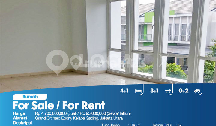 Rumah Grand Orchard Ebony Kelapa Gading, Jakarta Utara 2