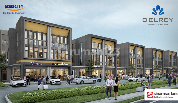 Delrey Biztown, Ruko 3 Lantai Dengan Konsep Baru Strategis 