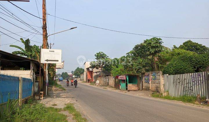 Tanah komersial pinggir jalan cisauk raya 1