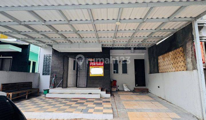 tampak depan dijual rumah cluster new jasmine