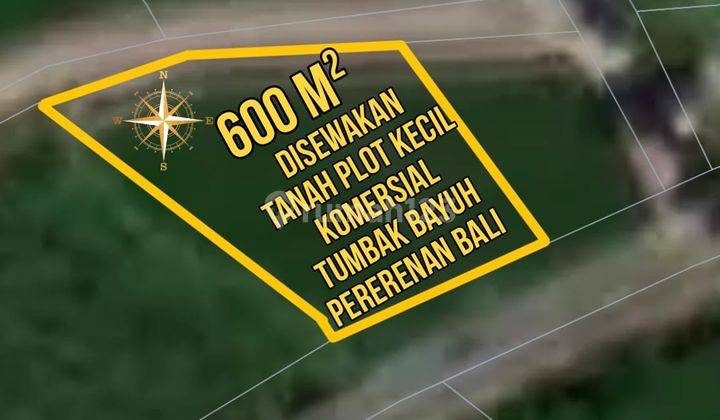  Tanah Sewa Tahunan  di Pererenan , Pererenan SHM - Sertifikat Hak Milik 600 M² 1