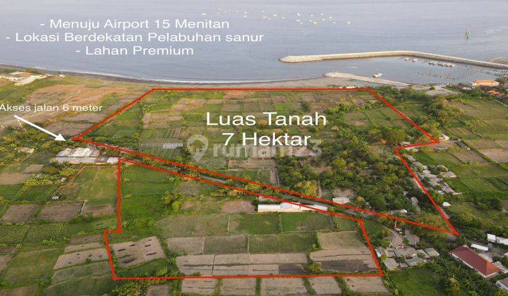  Tanah Murah Premium 7 Hektar  Di Sanur Shm - Sertifikat Hak Milik 70000 Squaremeter 1