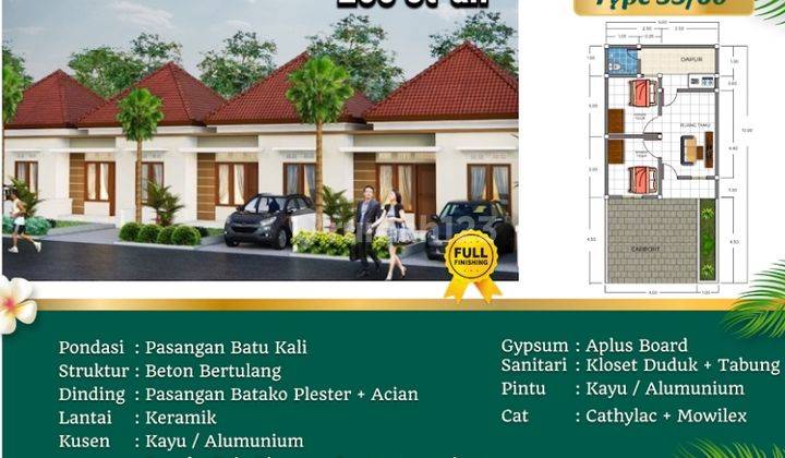 Rumah Murah Tabanan Type 33/60 1