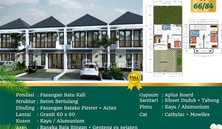  Rumah Murah Tabanan Type 66/84 Unfurnished Baru SHM - Sertifikat Hak Milik di Kerambitan 2