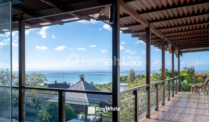 Luxury villa with ocean views near Jimbaran Beach.