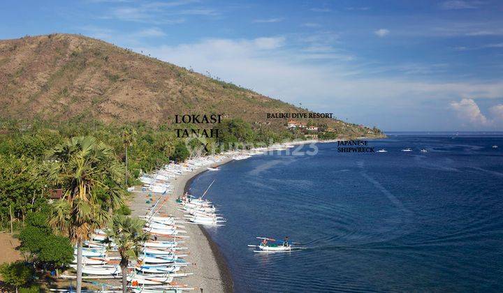 LOS PANTAI CANTIK!! Tanah 27 Are Dg Akses Langsung Ke Laut di Amed, Karangasem 1