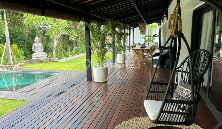 Villa Gaya Tropical Dgn Pemandangan Hutan Dan Sungai Di Canggu Dijual 2