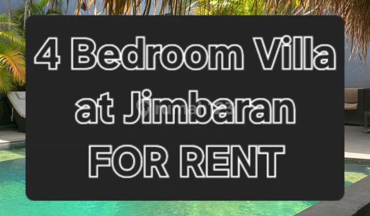 4 Bedrooms Villa For Rent In Jimbaran Bali 1