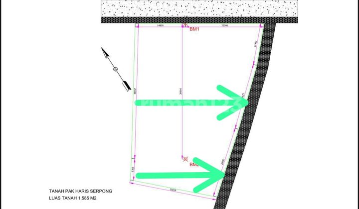 For Rent Strategic Land! Serpong Main Road LT:1600m2// 10.25