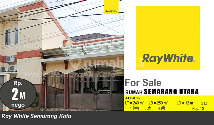 Rumah Dua Lantai Siap Huni Bagus Di Semarang Utara A4158