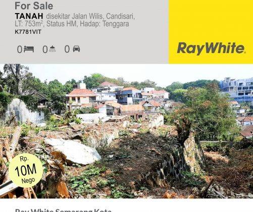 Tanah Strategis Dengan Pemandangan di Candisari K7781