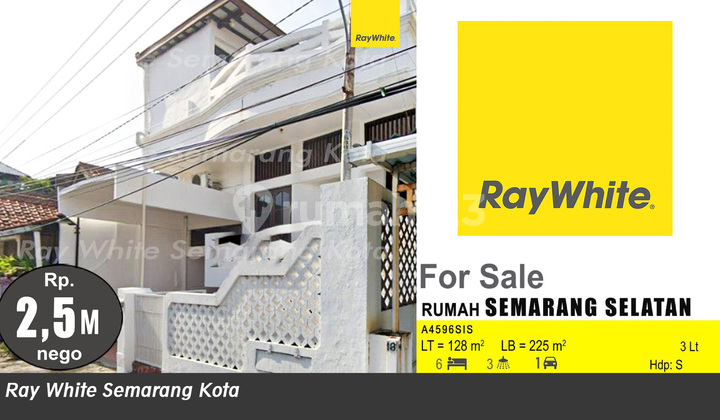Rumah Tiga Lantai Siap Huni Strategis di Semarang Selatan A4596