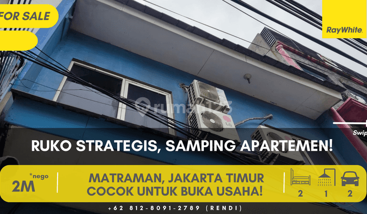 FOR SALE, RUKO STRATEGIS COCOK UNTUK USAHA  1
