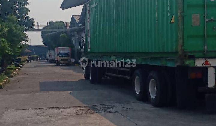 Gudang 1500m2 Bagus di tangerang cuma 6oojuta bisa kontiner 40 ft 2