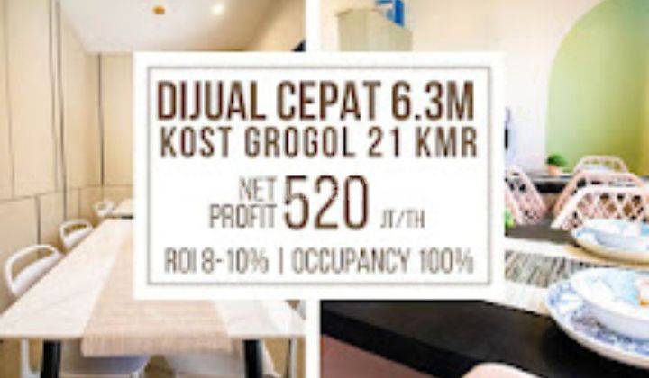 Rumah Kos.di Grogol Jual Cepat. 1