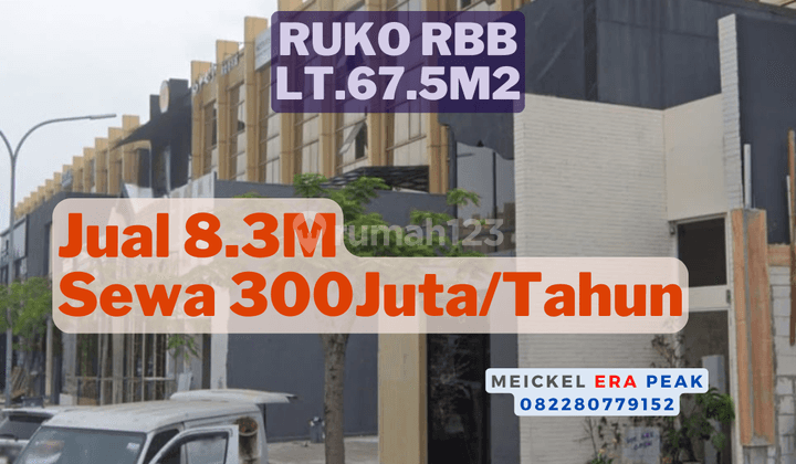 Lokasi Strategis Dijual Ruko Rbbb, Lt.67.5m2, 4 Lantai 1