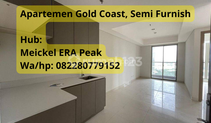 For Sale Gold Coast Apartment PIK 2BR 58 Meters Nice Semi Furnished