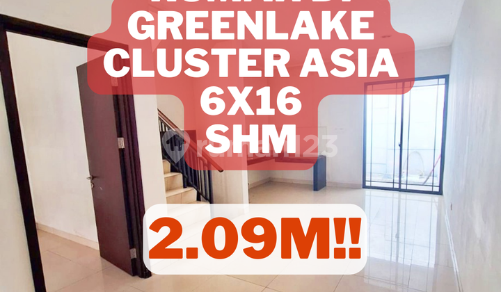 Dijual Rumah di Greenlake,uk.6x16, SHM 1