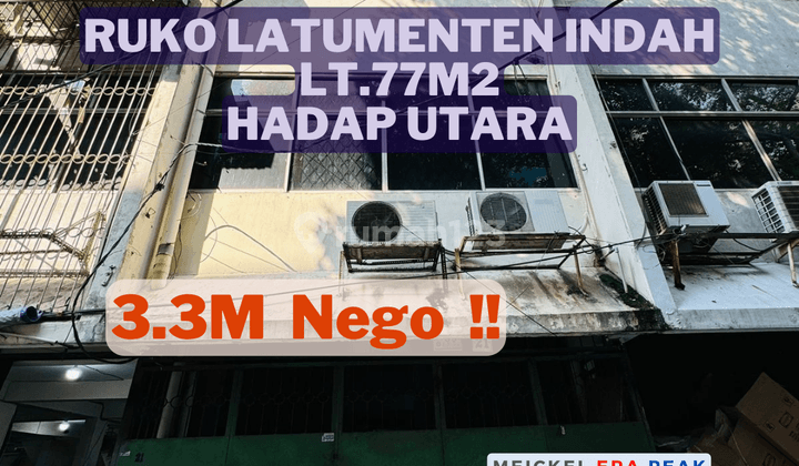 Lokasi Strategis Dijual Ruko Latumenten, Lt.77m2, Hadap Utara 1