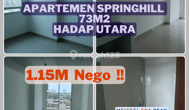 Dijual Apartement Springhill, 73m2, 3BR, Hadap Utara 1