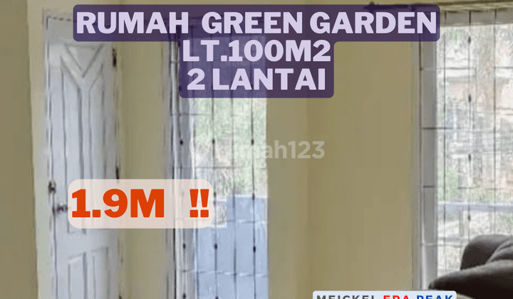 Dijual Rumah Green Garden, Lt.100m2, Lokasi Strategis  1