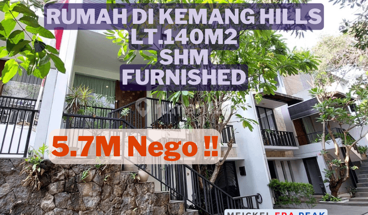 BISA KPR! DIJUAL Rumah di Kemang Hills, Lt.140m2, SHM, Furnished 1