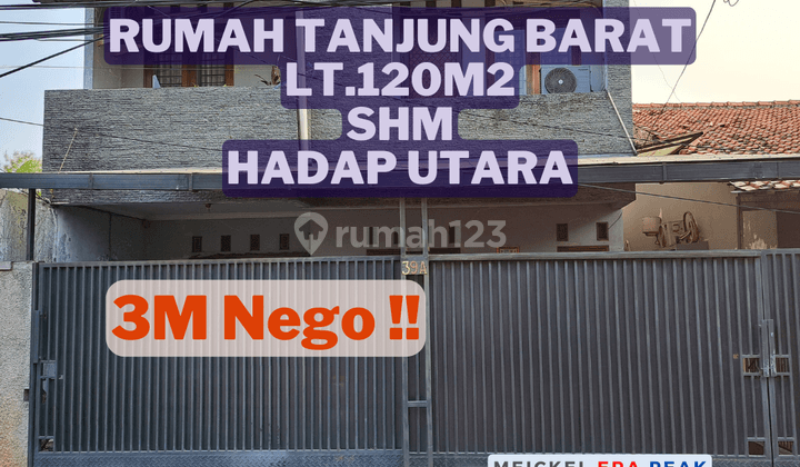 BISA KPR! DIJUAL Rumah di Tnajung Barat, lt.120m2, SHM 1