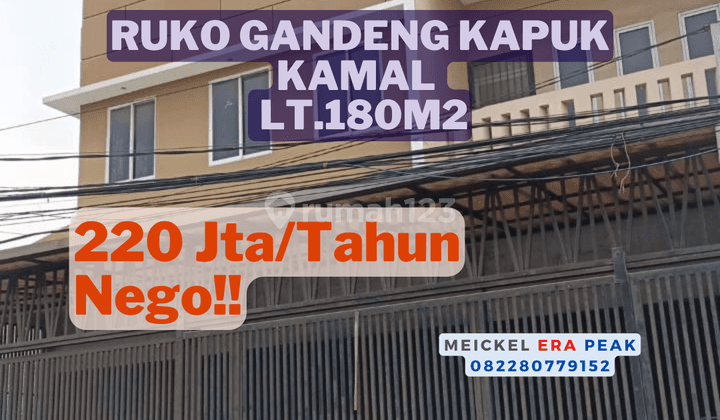 Lokasi Startegis!! DISEWA Ruko Kapuk Kamal, Lt.180m2, 3 Lantai 1