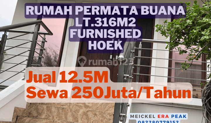 Lokasi Startegis Dijual Rumah Permata Buana, Lt.316m2, Furnished 1