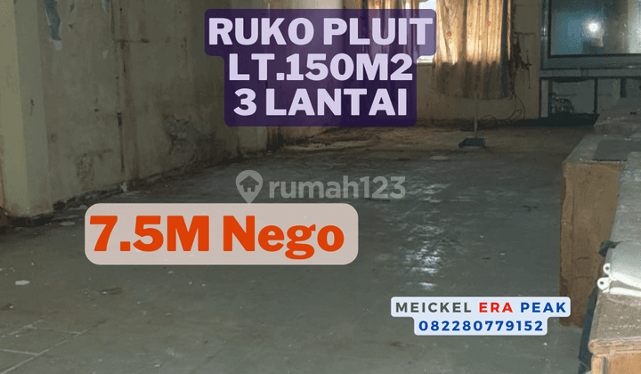 Lokasi Startegis Dijual Ruko Pluit, Lt.150m2, 3 Lantai 1