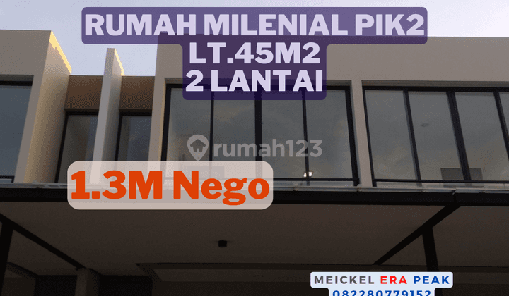 Lokasi Strategis Dijual Rumah Milenial Pik2, Lt.45m2, 2 Lantai 1