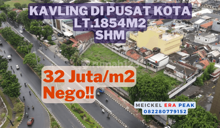 Lokasi Strategis Dijual Kavling di Pusat Kota, Lt.1854m2, SHM 1