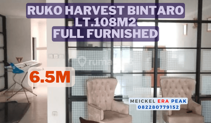 Lokasi Strategis Dijual Ruko Harvest, Lt.108m2, Furnished 1