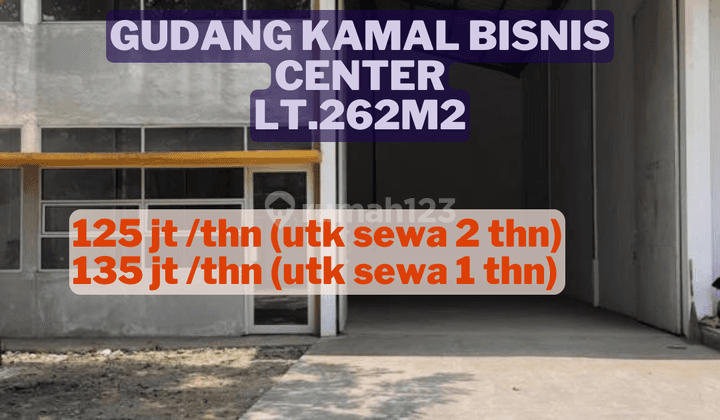 Lokasi Strategis Disewa Gudang Kamal Bisnis Center, Lt.262 1