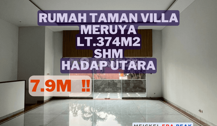 Bisa Kpr Dijual Rumah Taman Villa Meruya, Lt.374m2, Shm, Hook 1