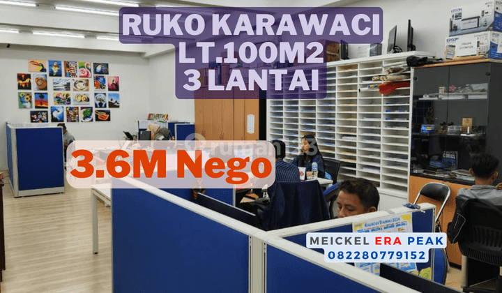 Nego Sampai Deal Dijual Ruko Karawaci, Lt.100m2, 3 Lantai 1