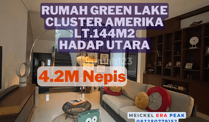 Lokasi Startegis Dijual Rumah Green Lake Amerika, Lt.144m2, Hadap Utara 1