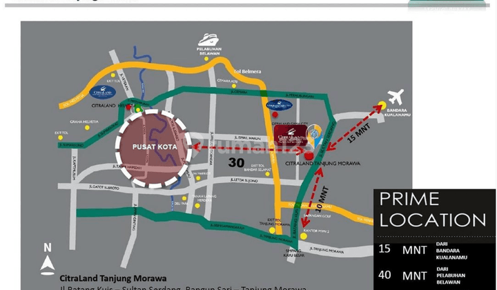 Citra Land Tanjung Morawa, Deli Serdang Megapolitan, Dp 101 Jt 14