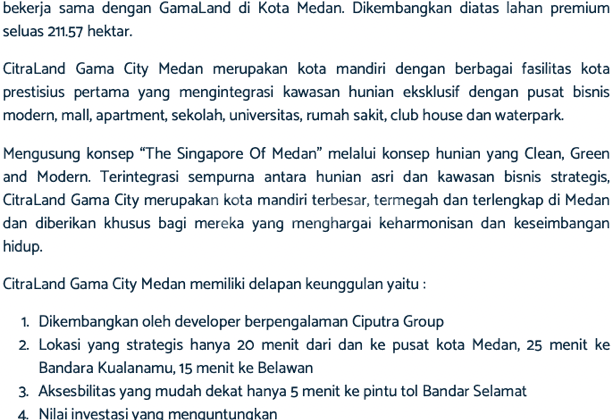 Ruko Orchard Citra Land Gama, Singapore Of Medan, Dp Mulai 269 Jt 18