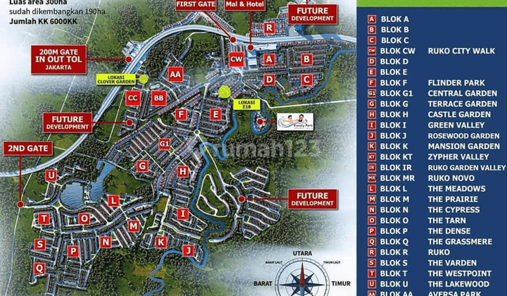 Garden Valley Citra Gran Jatisampurna, Near Toll Gate, Dp 365 Jt 7