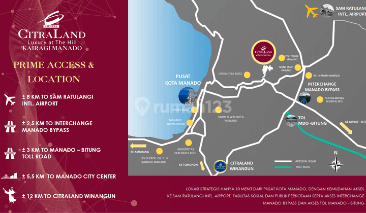 Citra Land Kairagi Manado, Luxury The Hill, Dp Mulai 40 Jt 13