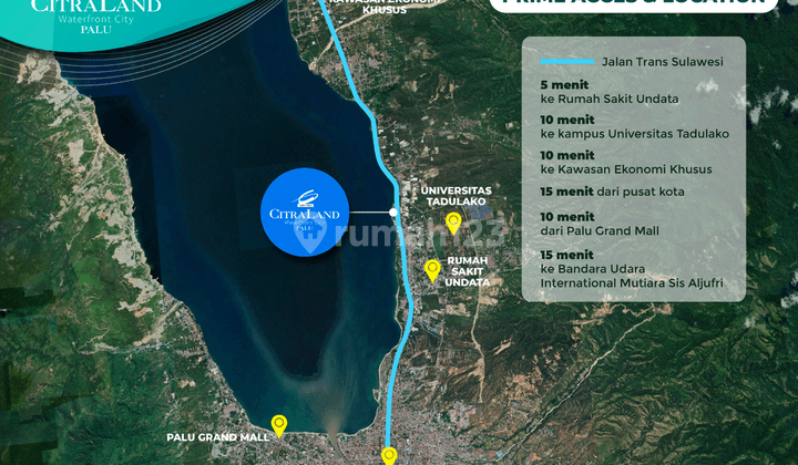 Citra Land Tondo Palu, Waterfront City, Dp 54 Jt, Angs 8 Jt 14