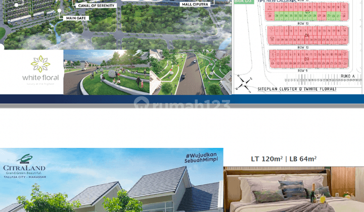 Citra Land Tallasa Makassar, Grand And Beautiful, Dp Mulai 71 Jt 1