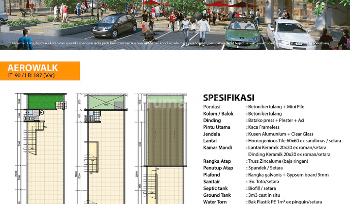 Aerowalk, Prestige Shophouse, Citra Garden Aneka, Dp Mula 135 Jt 2