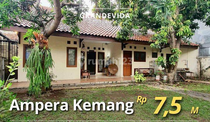 Rumah Di Ampera Kav. Polri Shm, Kondisi Bagus, Hadap Utara, Halaman Luas, Selangkah Menuju Kemang, Simatupang, Dan Cipete  1