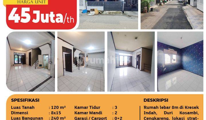 Rumah Kresek Indah, Cengkareng, 8x15m², 2 Lt, SHM 2