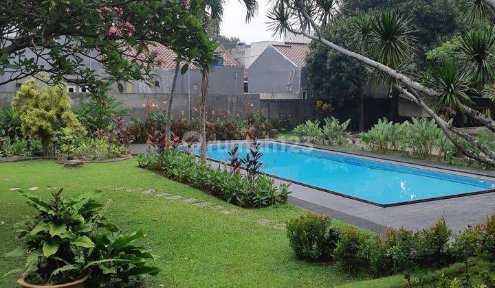 FOR RENT RUMAH BERNUANSA VILLA, FULLY FURNISHED, BISA UTK KANTOR DI KEBAGUSAN  2