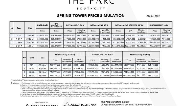 Apartemen Mewah, Strategis, Harga Rp. 300 Juta-an, Di Tangerang Selatan 15