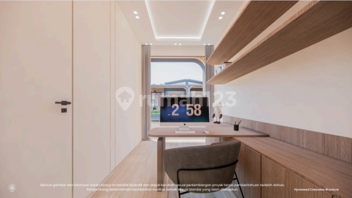 Rumah 3 Lantai Moderen Bergaya Industrial Strategis Bebas Banjir Dekat Stasiun MRT Lebak Bulus di Cirendeu Tangerang Selatan 2