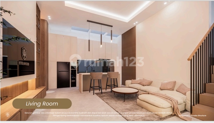 Di Cirendeu Rumah Moderen 3 Lantai 4 Kamar Tidur Dekat Stasiun MRT Lebak Bulus di Ciputat Timur Tangerang Selatan 2